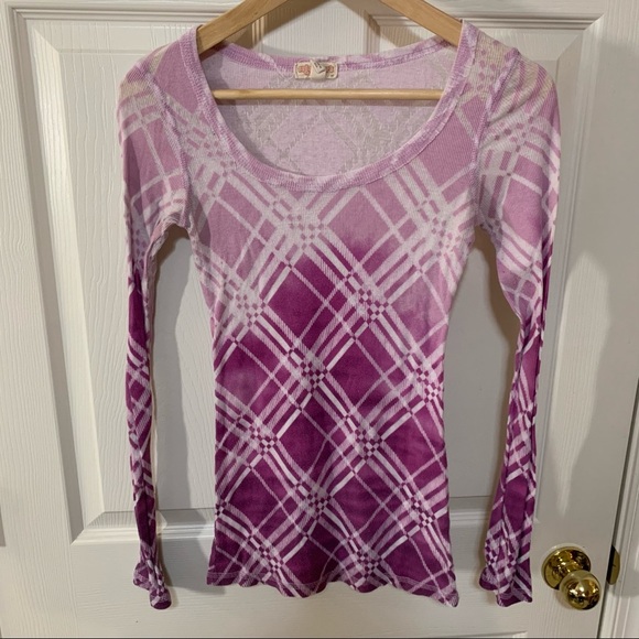 EUC Sugar Tart Ombré Burnout Thermal - Picture 1 of 4